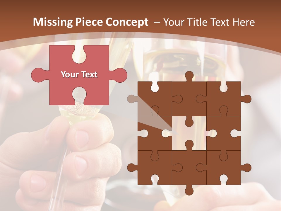 Christmas Sparkling Alcohol PowerPoint Template