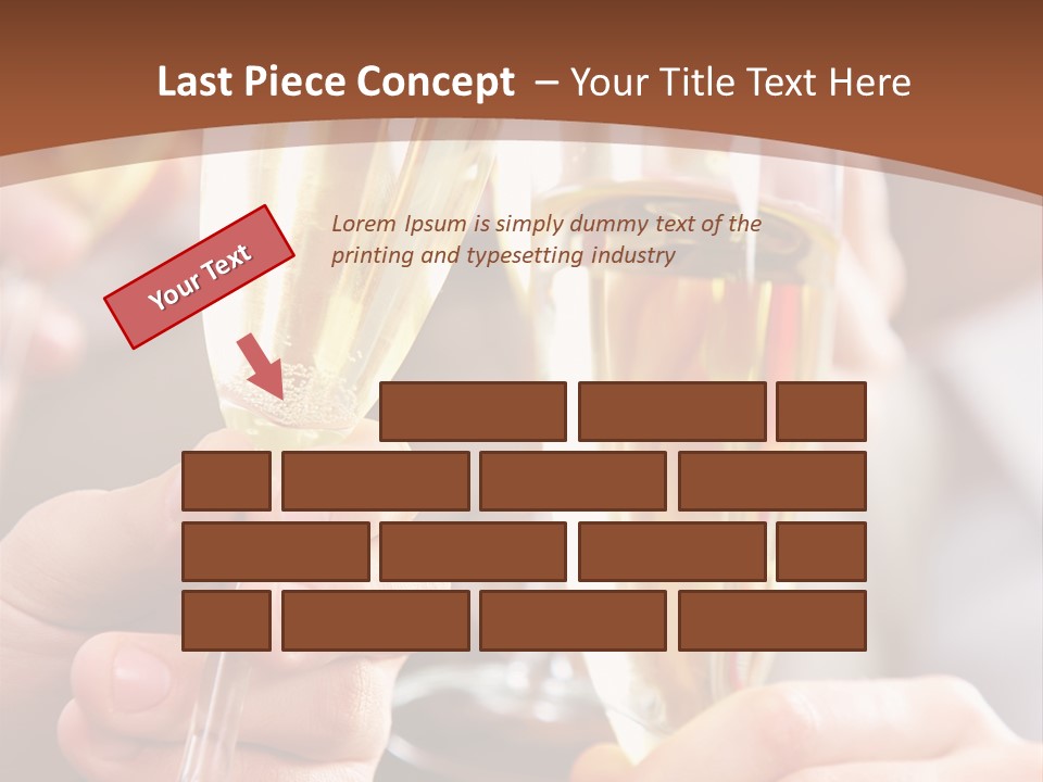 Christmas Sparkling Alcohol PowerPoint Template