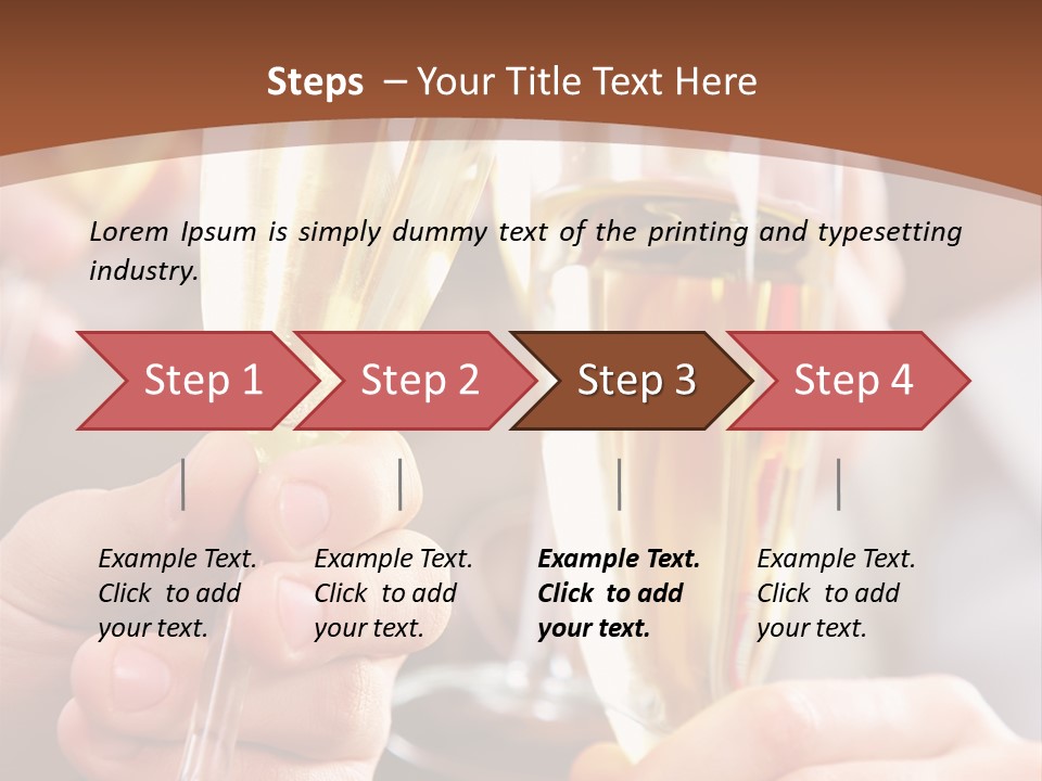 Christmas Sparkling Alcohol PowerPoint Template