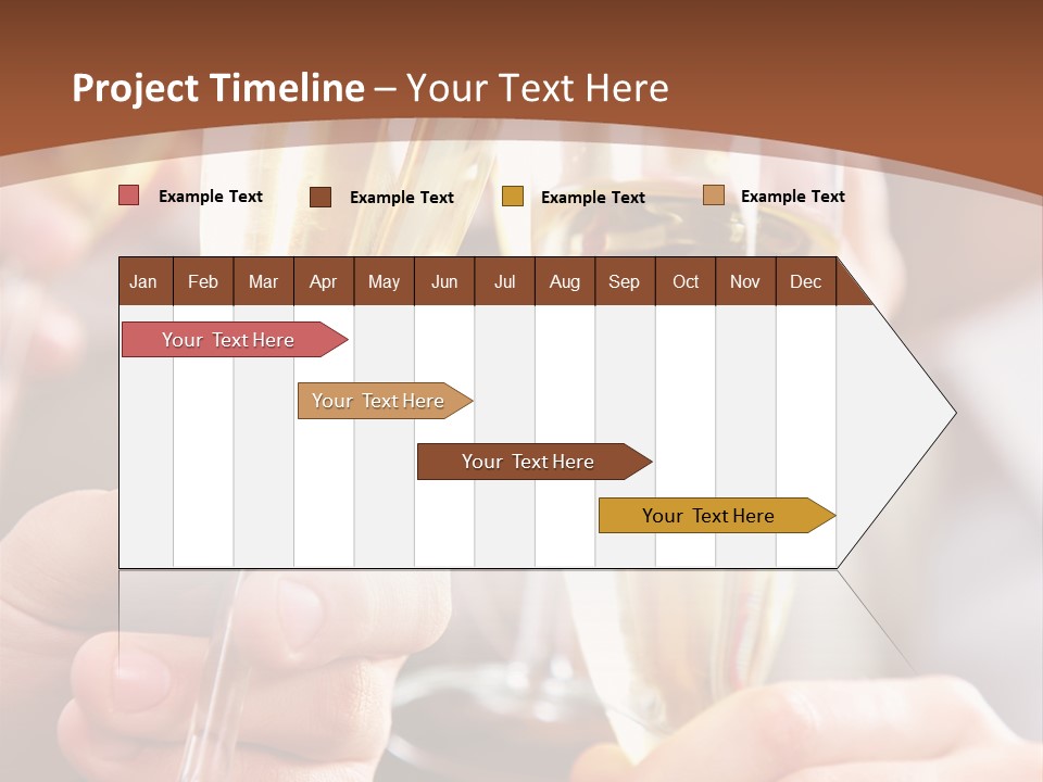 Christmas Sparkling Alcohol PowerPoint Template