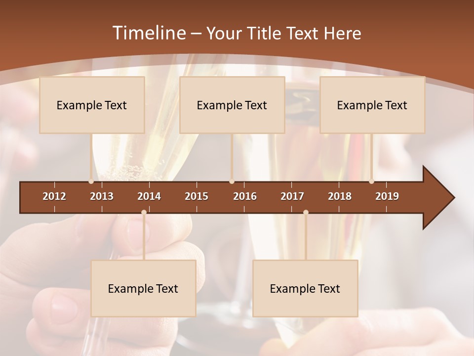 Christmas Sparkling Alcohol PowerPoint Template