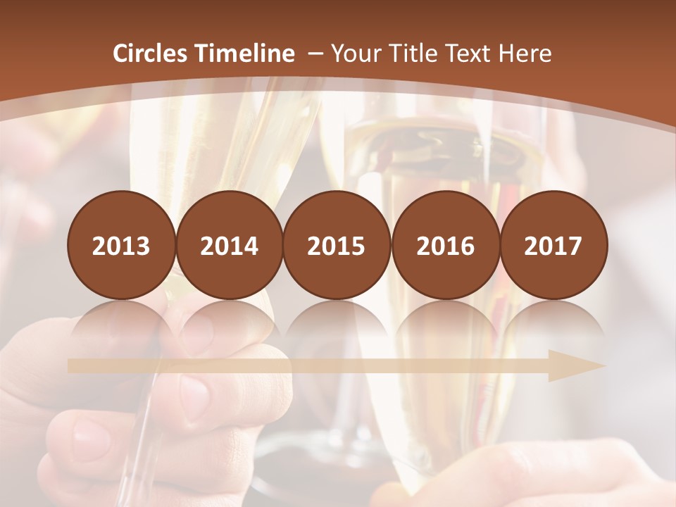 Christmas Sparkling Alcohol PowerPoint Template