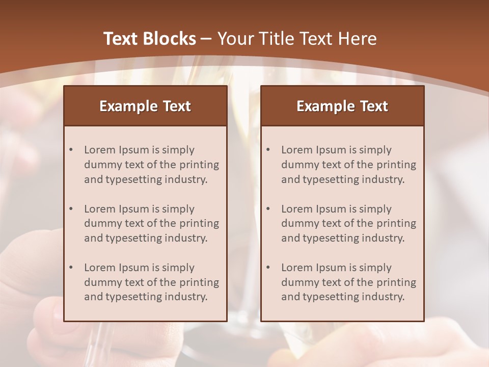 Christmas Sparkling Alcohol PowerPoint Template
