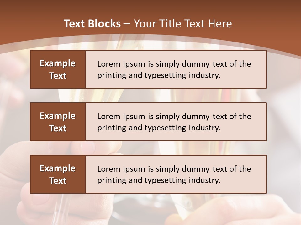 Christmas Sparkling Alcohol PowerPoint Template