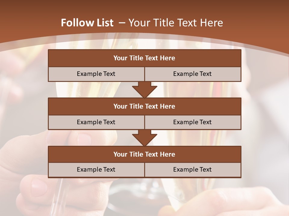 Christmas Sparkling Alcohol PowerPoint Template
