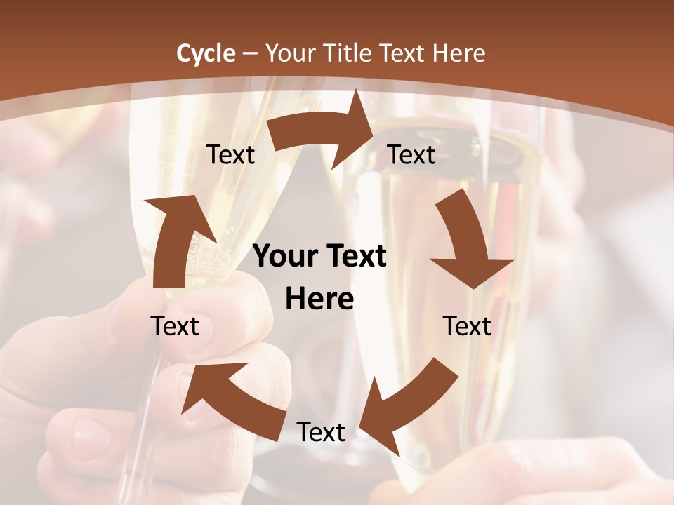 Christmas Sparkling Alcohol PowerPoint Template