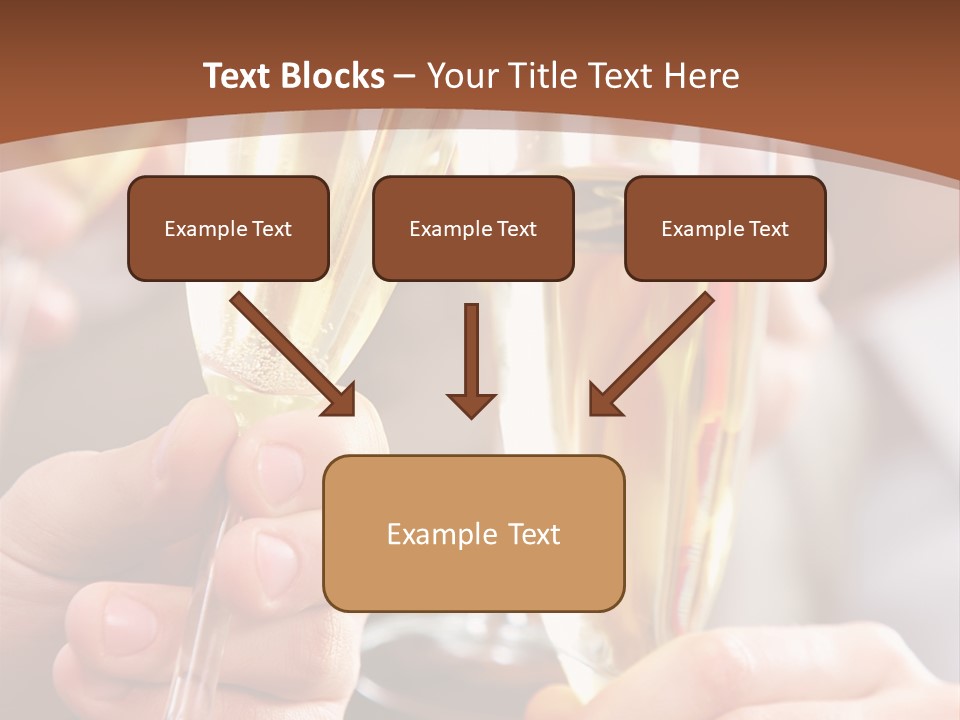 Christmas Sparkling Alcohol PowerPoint Template