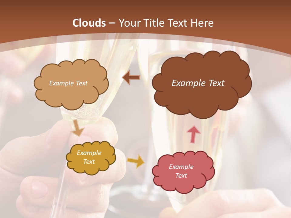 Christmas Sparkling Alcohol PowerPoint Template