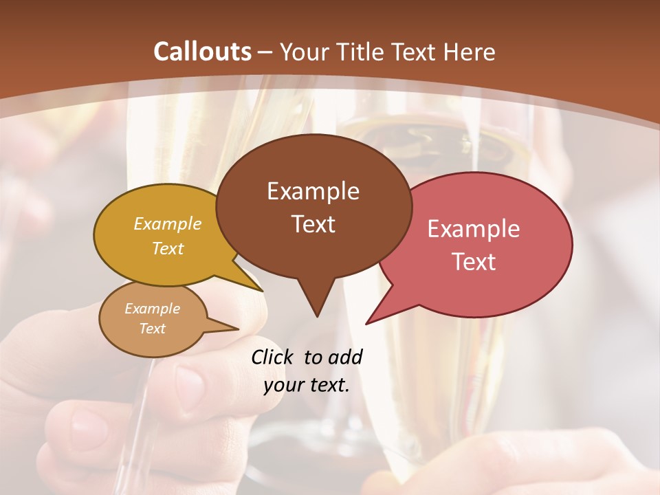 Christmas Sparkling Alcohol PowerPoint Template