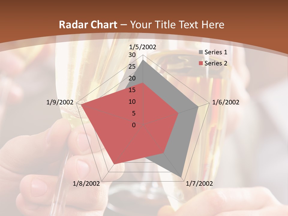 Christmas Sparkling Alcohol PowerPoint Template