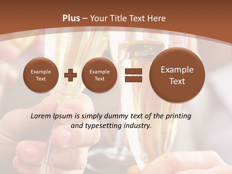 Christmas Sparkling Alcohol PowerPoint Template