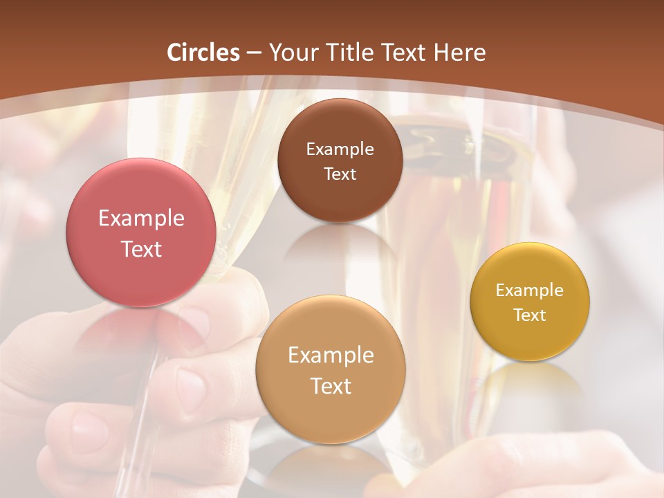 Christmas Sparkling Alcohol PowerPoint Template