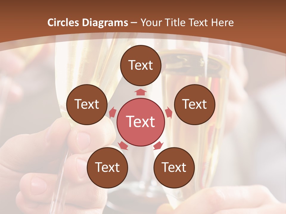 Christmas Sparkling Alcohol PowerPoint Template