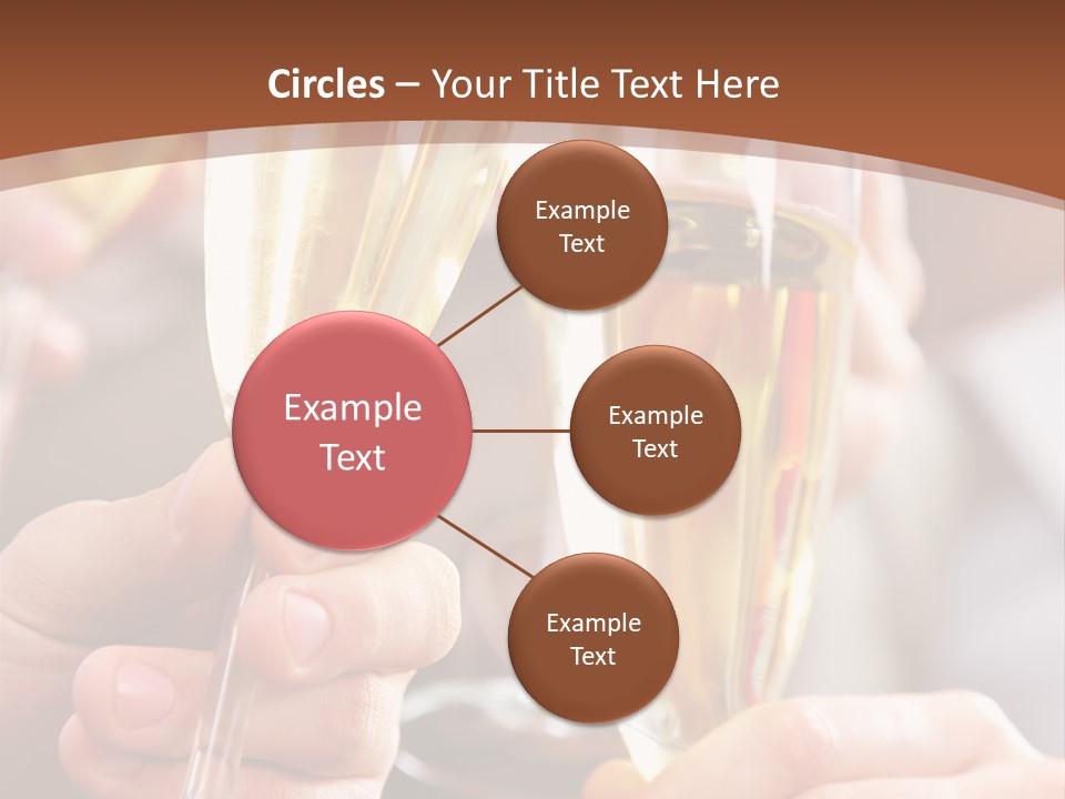 Christmas Sparkling Alcohol PowerPoint Template