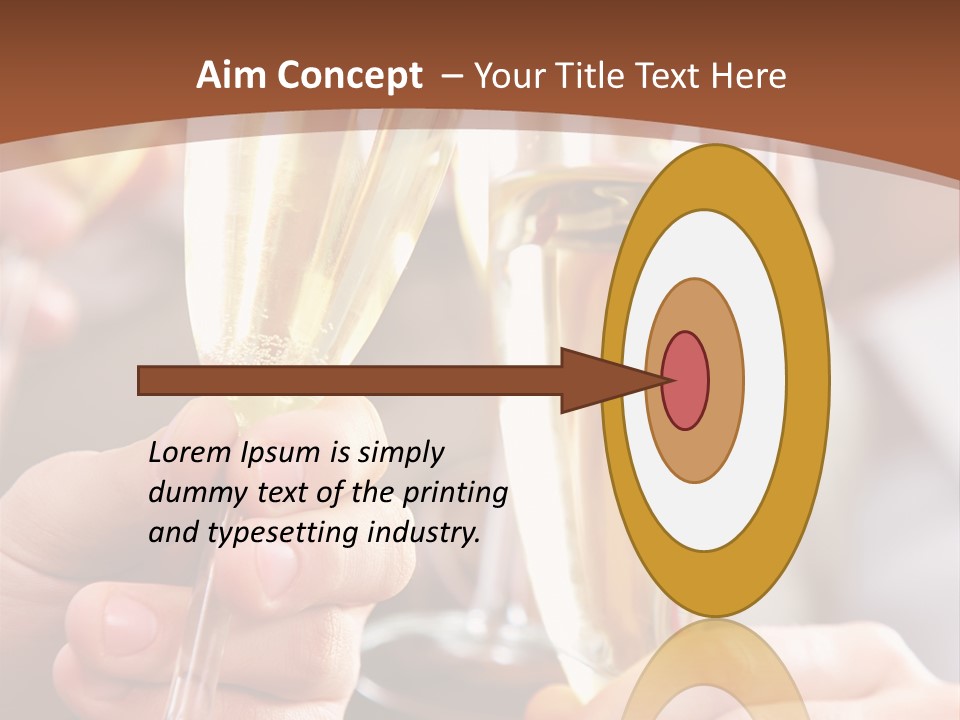 Christmas Sparkling Alcohol PowerPoint Template