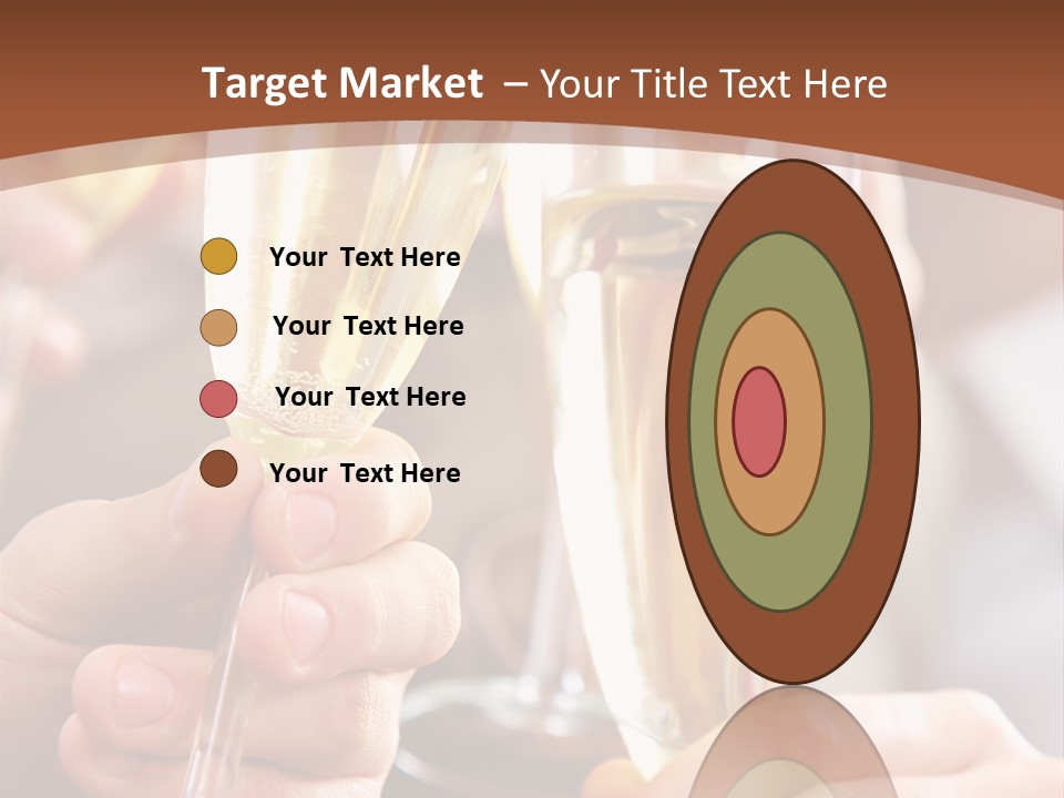 Christmas Sparkling Alcohol PowerPoint Template