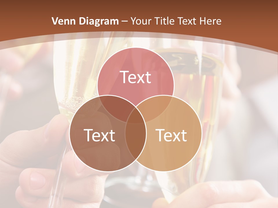 Christmas Sparkling Alcohol PowerPoint Template