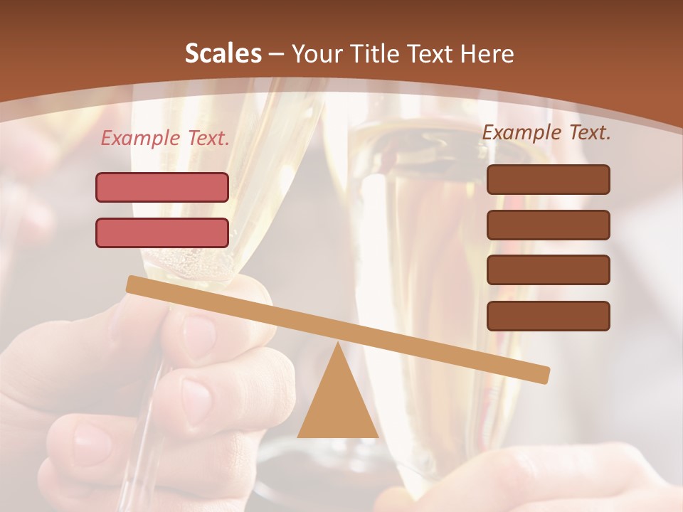 Christmas Sparkling Alcohol PowerPoint Template