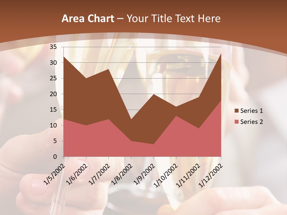 Christmas Sparkling Alcohol PowerPoint Template