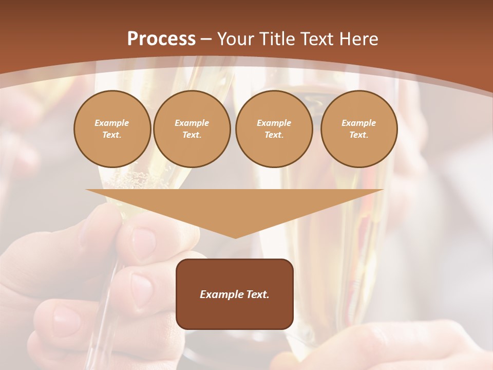 Christmas Sparkling Alcohol PowerPoint Template