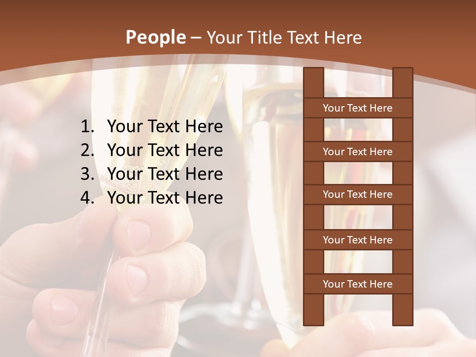 Christmas Sparkling Alcohol PowerPoint Template