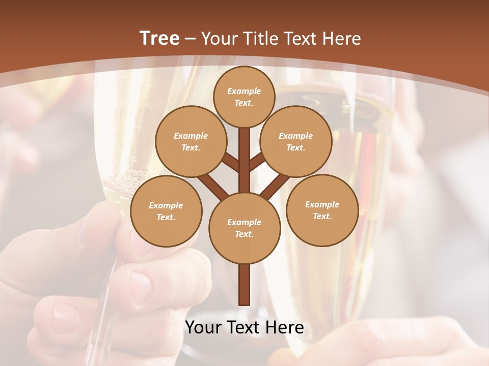 Christmas Sparkling Alcohol PowerPoint Template