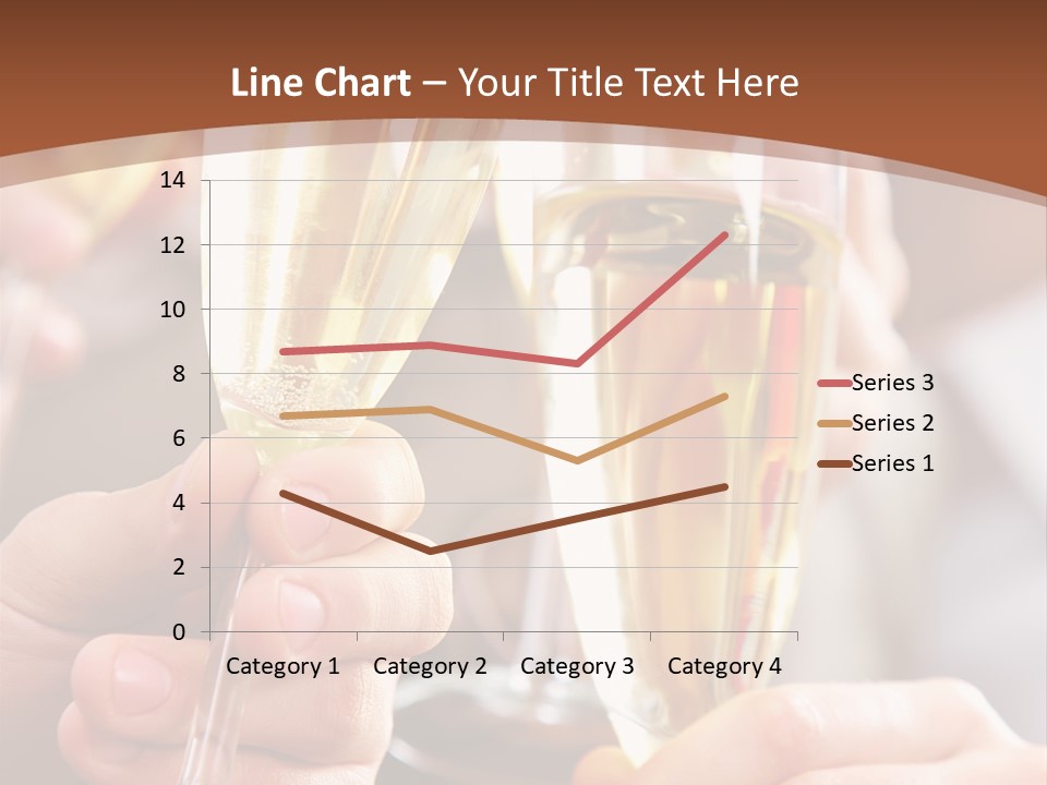 Christmas Sparkling Alcohol PowerPoint Template