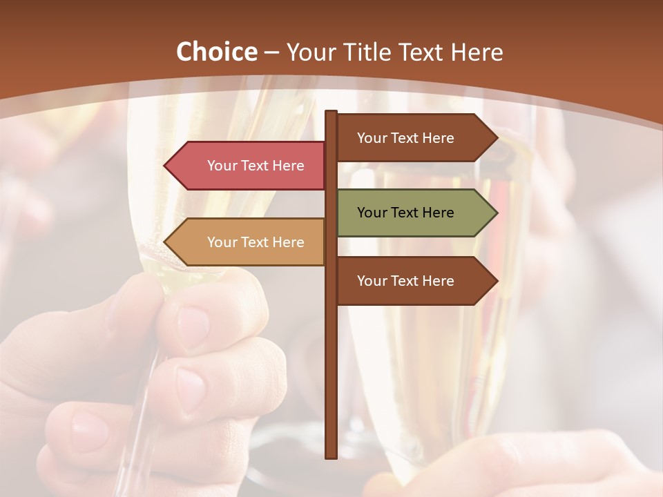 Christmas Sparkling Alcohol PowerPoint Template