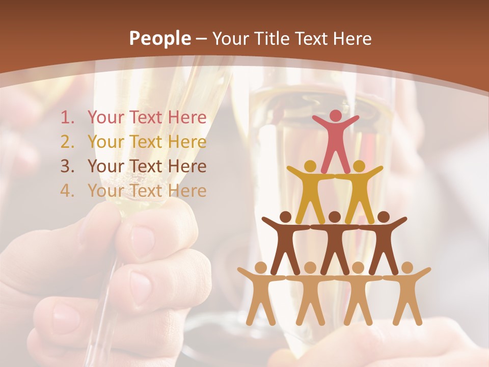 Christmas Sparkling Alcohol PowerPoint Template