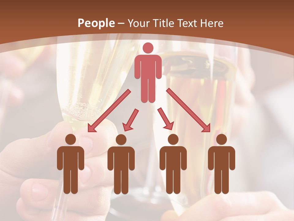 Christmas Sparkling Alcohol PowerPoint Template