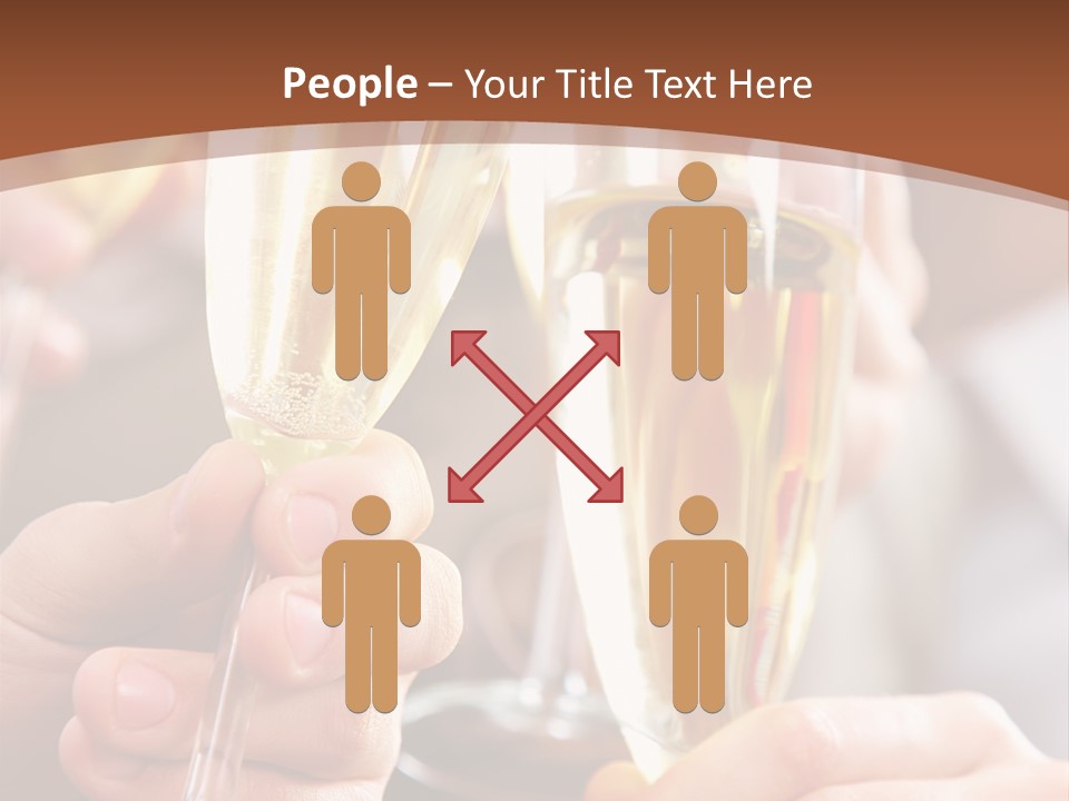 Christmas Sparkling Alcohol PowerPoint Template