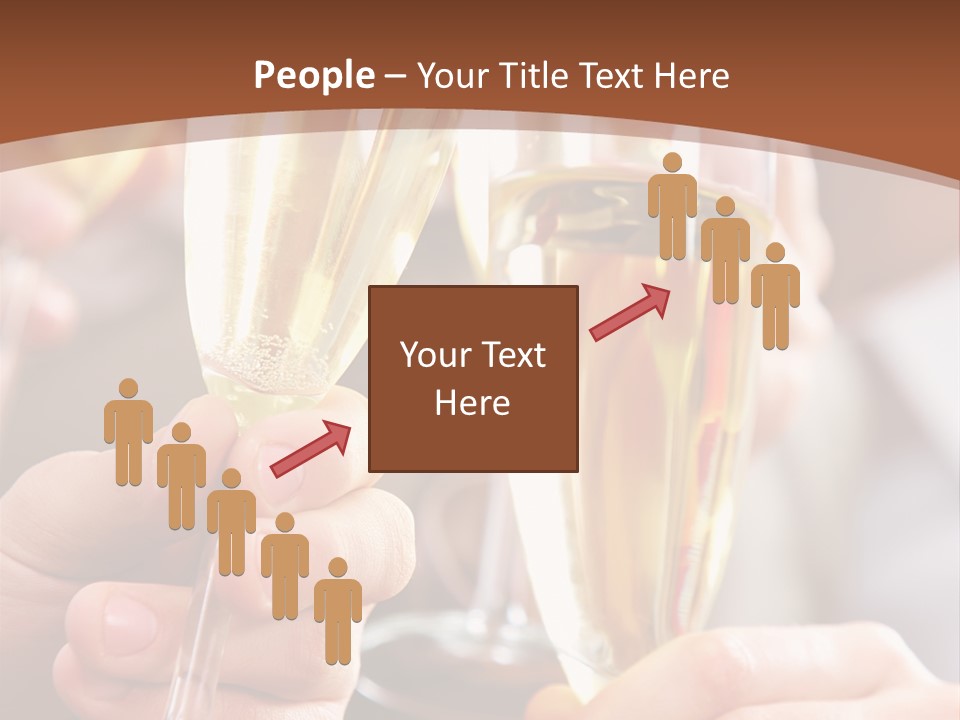 Christmas Sparkling Alcohol PowerPoint Template