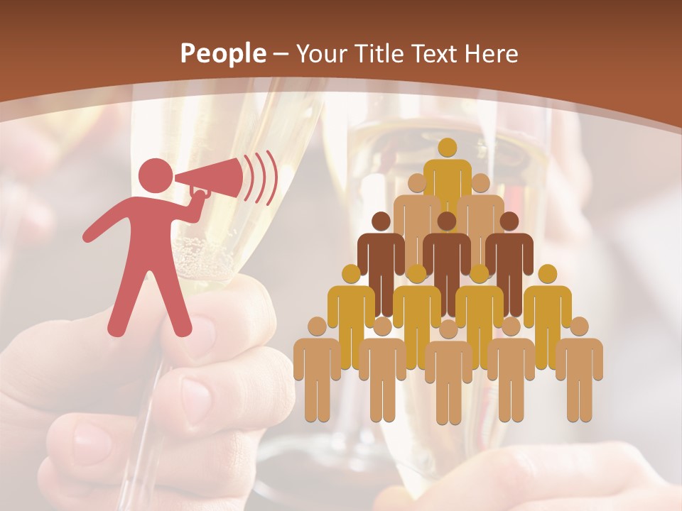 Christmas Sparkling Alcohol PowerPoint Template