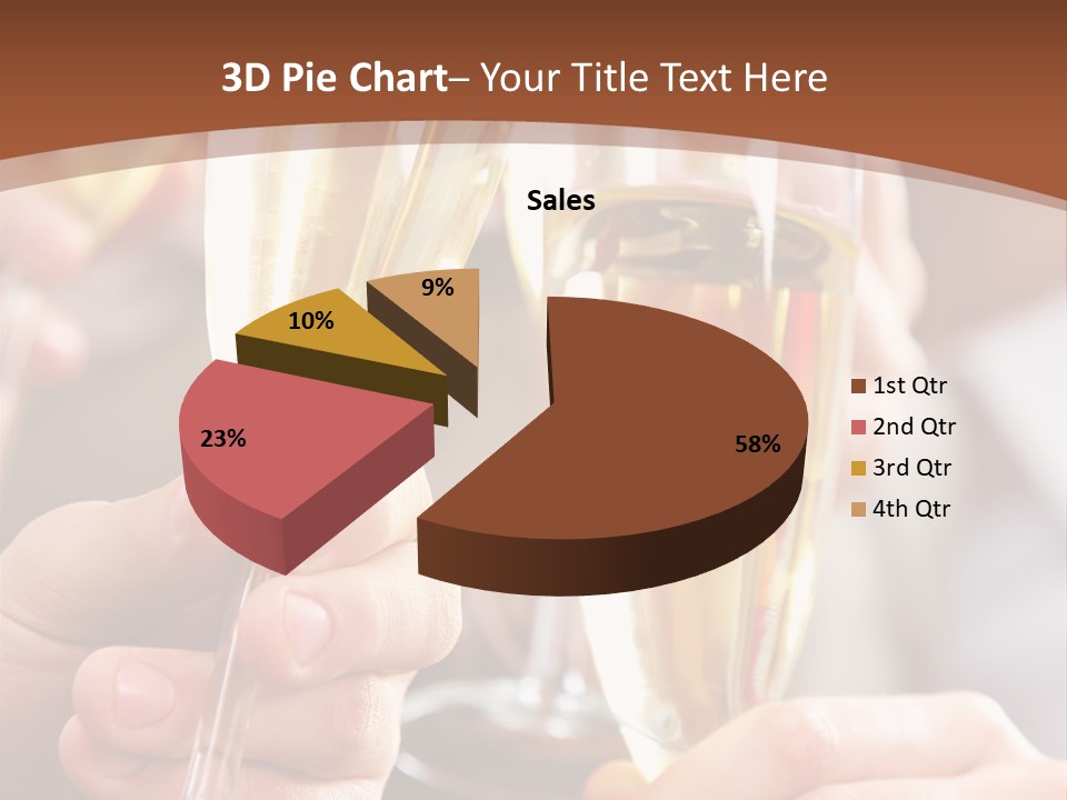 Christmas Sparkling Alcohol PowerPoint Template