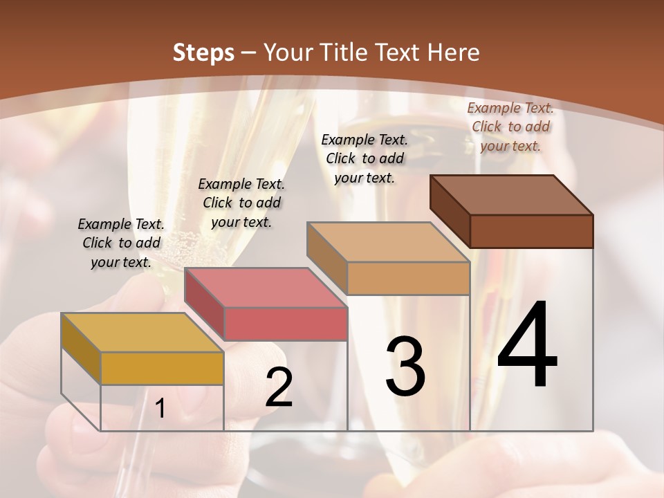 Christmas Sparkling Alcohol PowerPoint Template