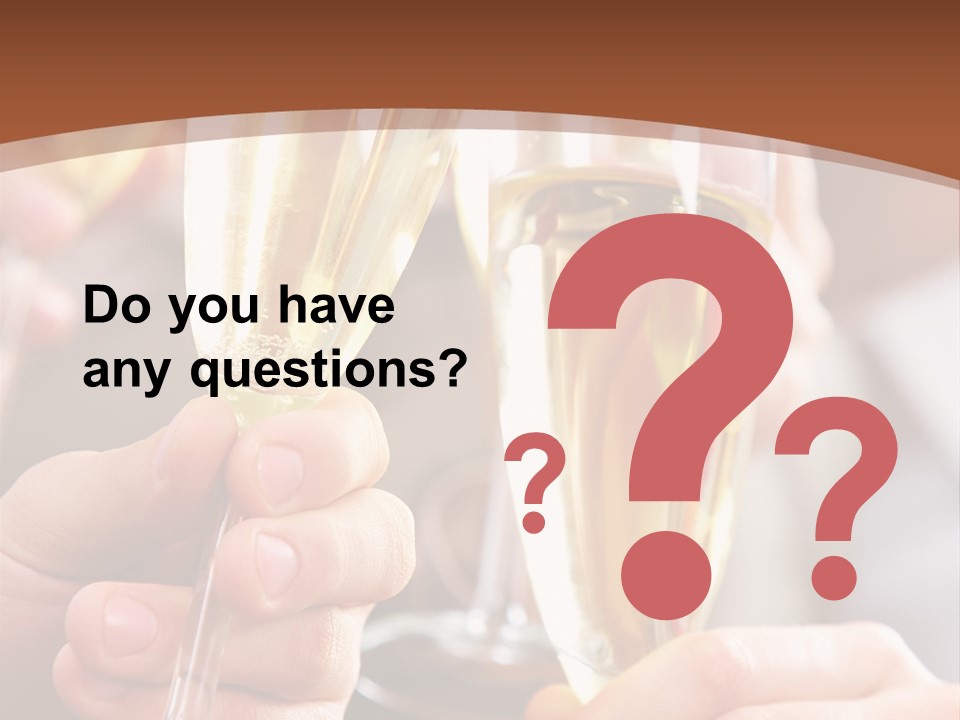 Christmas Sparkling Alcohol PowerPoint Template