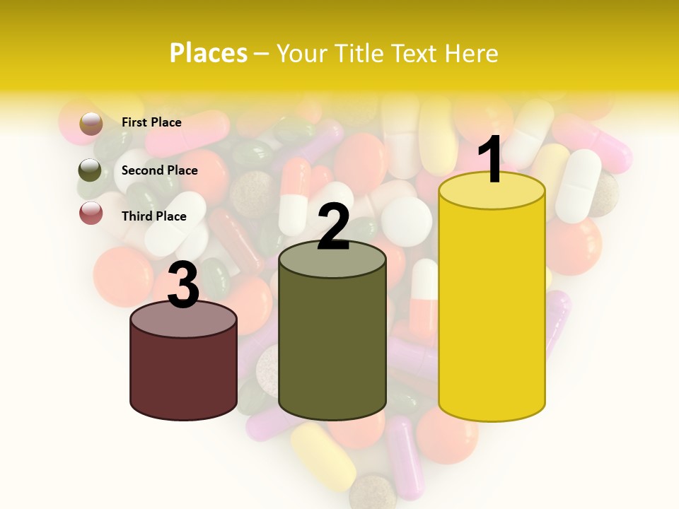 Pills Isolated Pharmaceuticals PowerPoint Template