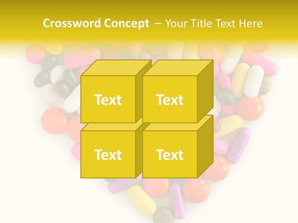 Pills Isolated Pharmaceuticals PowerPoint Template