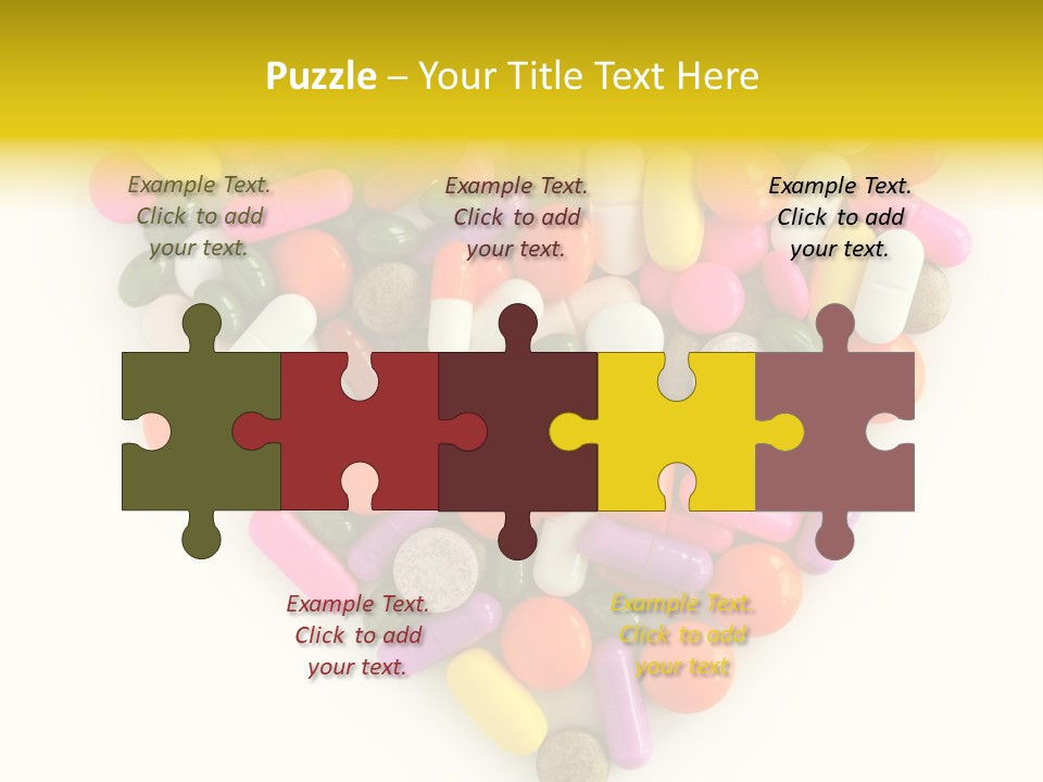 Pills Isolated Pharmaceuticals PowerPoint Template