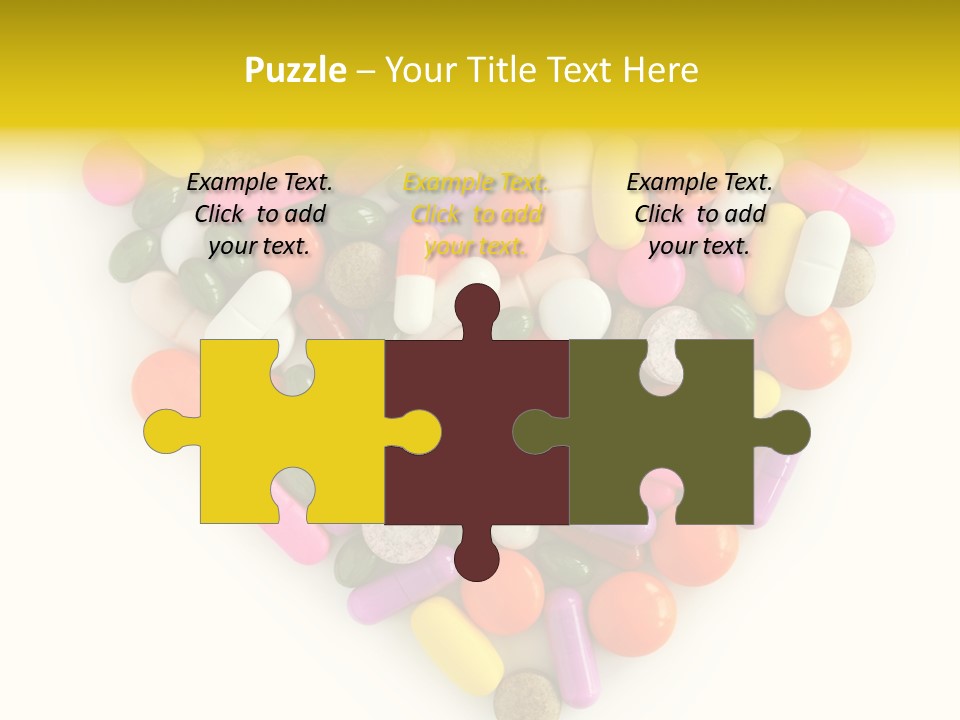 Pills Isolated Pharmaceuticals PowerPoint Template