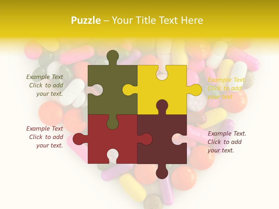 Pills Isolated Pharmaceuticals PowerPoint Template