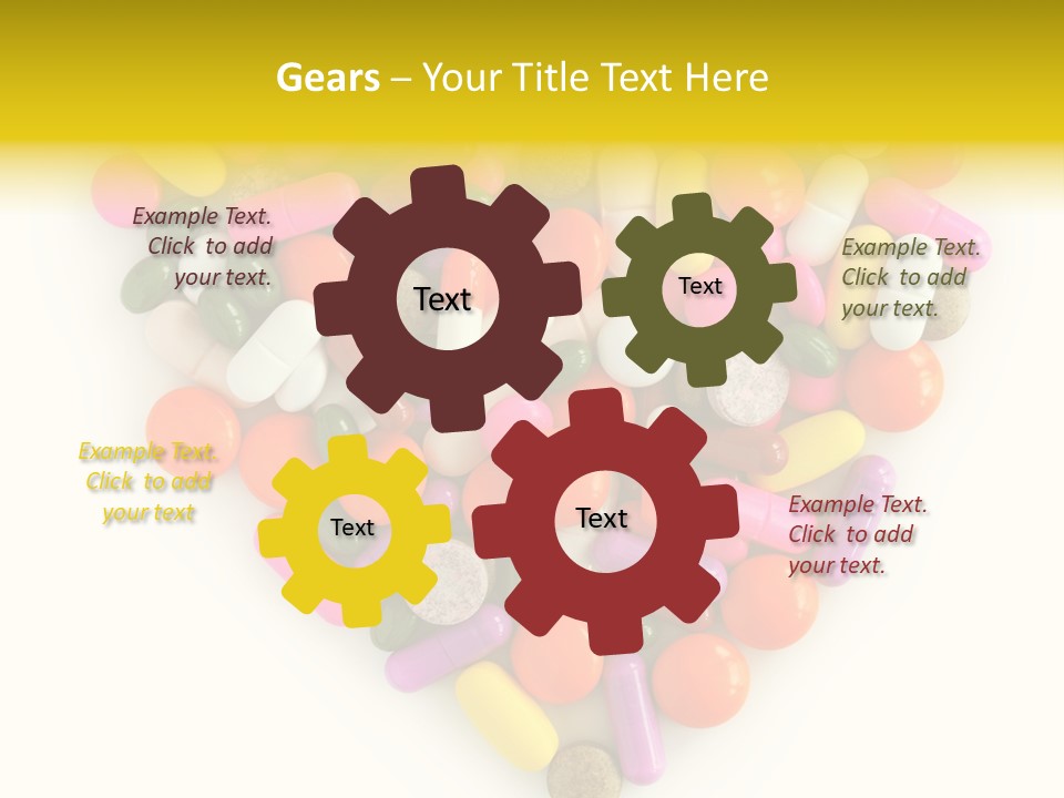 Pills Isolated Pharmaceuticals PowerPoint Template