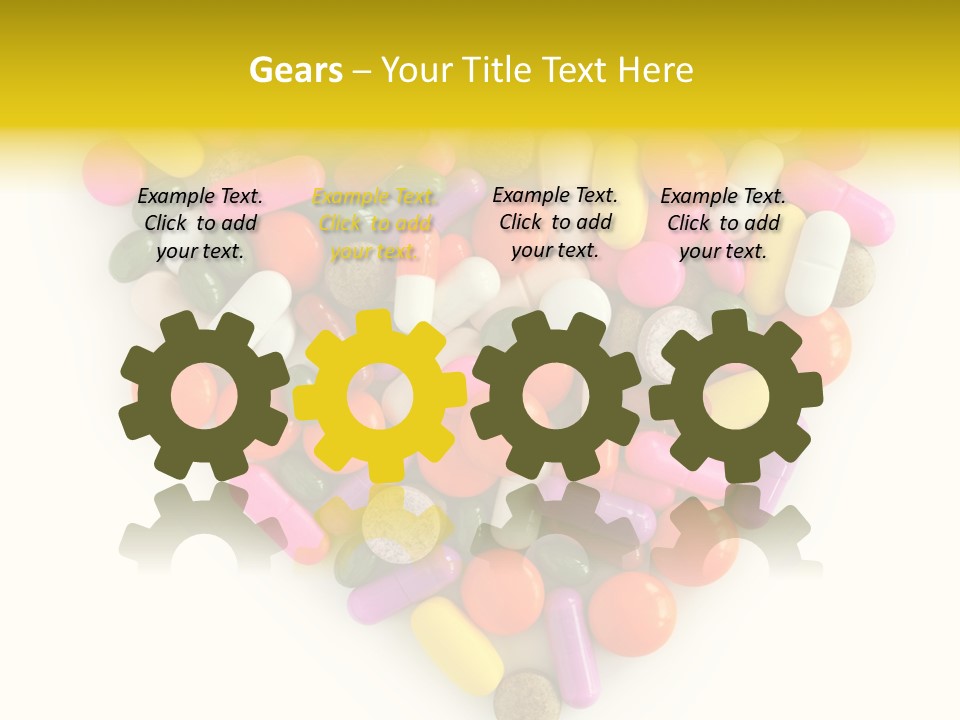 Pills Isolated Pharmaceuticals PowerPoint Template