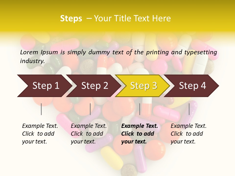 Pills Isolated Pharmaceuticals PowerPoint Template