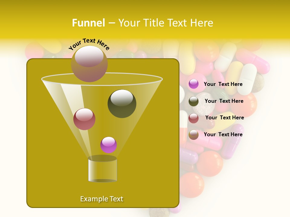 Pills Isolated Pharmaceuticals PowerPoint Template
