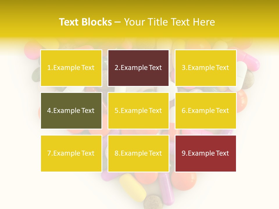 Pills Isolated Pharmaceuticals PowerPoint Template