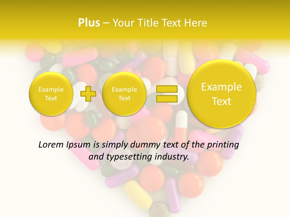 Pills Isolated Pharmaceuticals PowerPoint Template