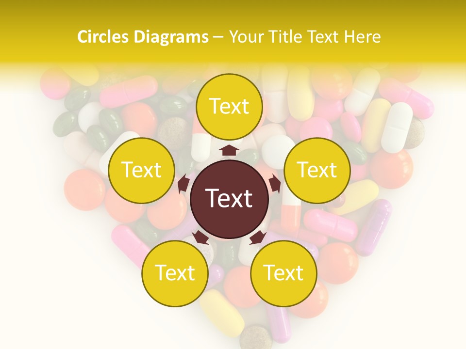 Pills Isolated Pharmaceuticals PowerPoint Template