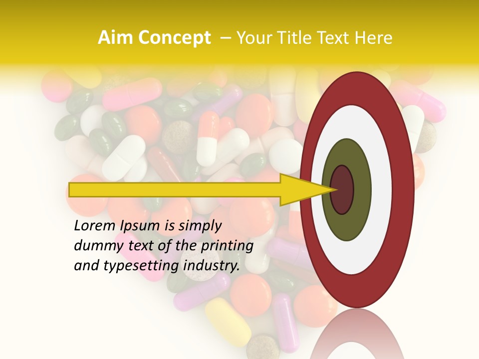 Pills Isolated Pharmaceuticals PowerPoint Template