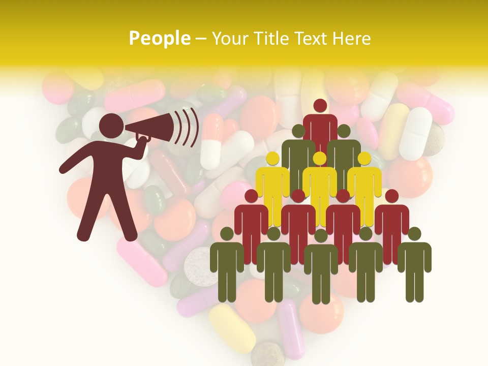 Pills Isolated Pharmaceuticals PowerPoint Template